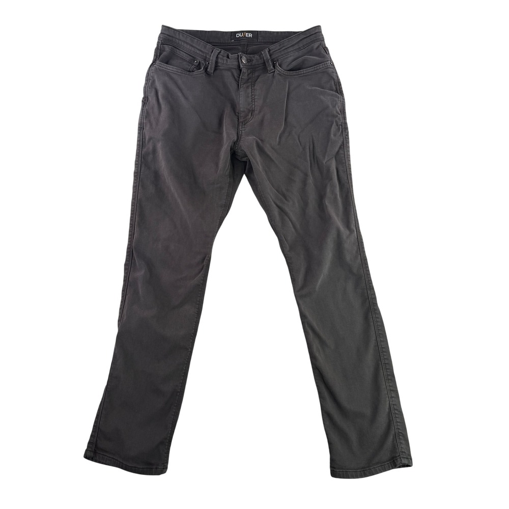 DU/ER Pants Mens 32x30 Gray N2X Relaxed Taper Performance MFNR1002 Stretch